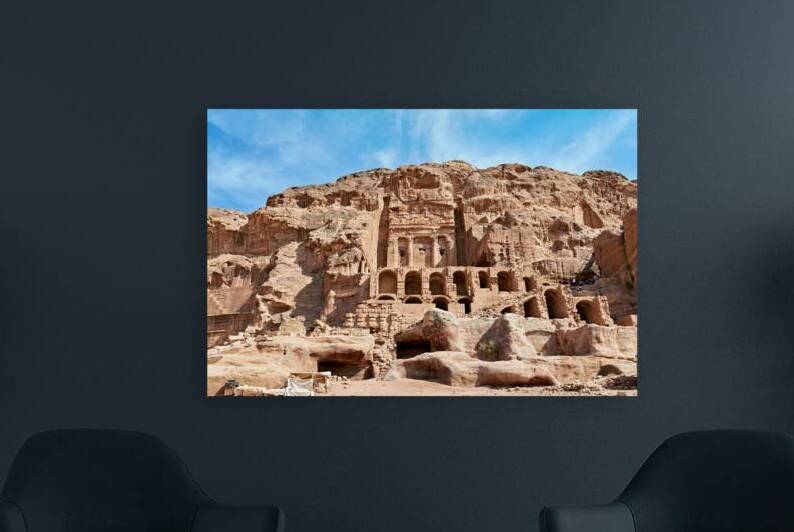 Exploring Urn Tomb in Petra Jordan at the Royal Tombs site by Marco Brivio