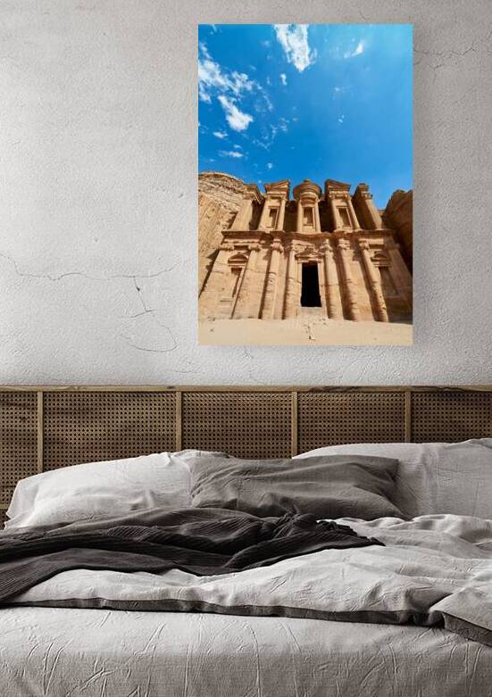 Visiting Ad Deir at Petra site in Jordan during sunny daytime by Marco Brivio