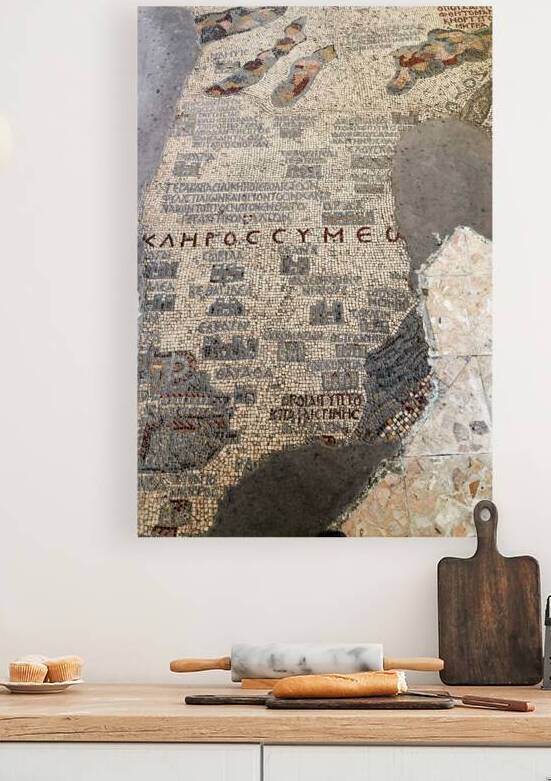 Madaba Map located in the Greek Orthodox Basilica of Saint Georg by Marco Brivio