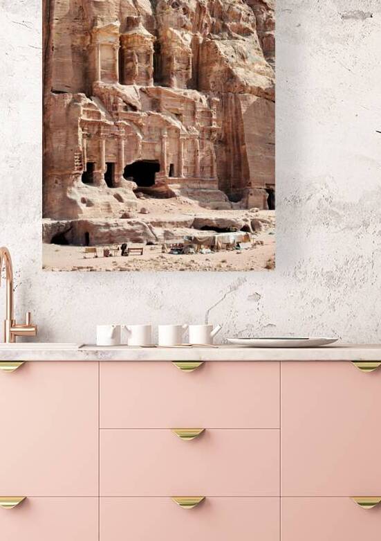 Exploring Urn Tomb at Petra archaeological site in Jordan by Marco Brivio