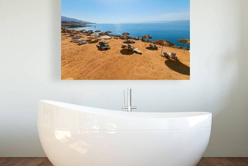 Beach area at Movenpick Resort Dead Sea in Jordan during daytime by Marco Brivio