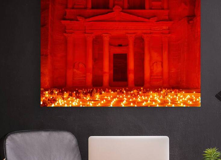 Visit to Petra at night with the Treasury lit by candles by Marco Brivio