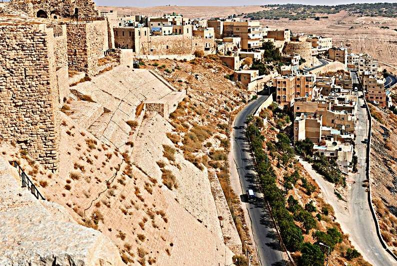 Explore Kerak Castle and the surrounding landscape in Jordan by Marco Brivio