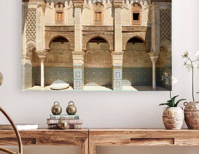 Intricate design found in Al Attarine Madrasa in Fez Morocco by Marco Brivio