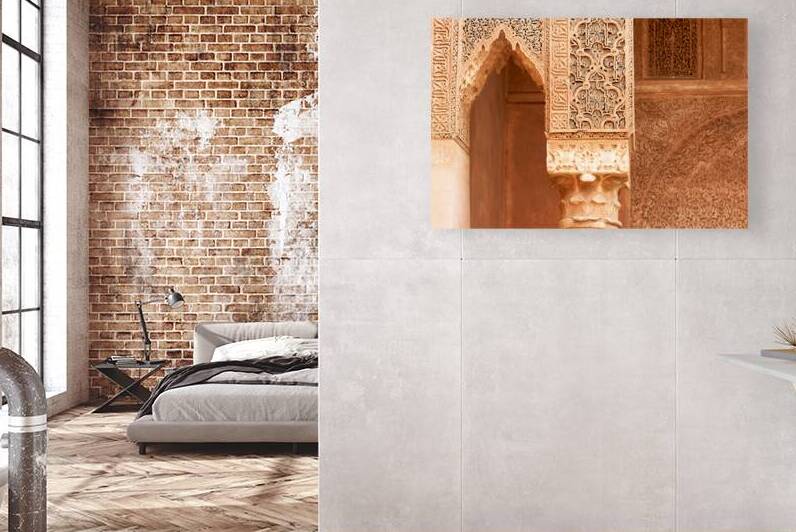 Details of artwork in Saadian tombs in Marrakesh Morocco by Marco Brivio