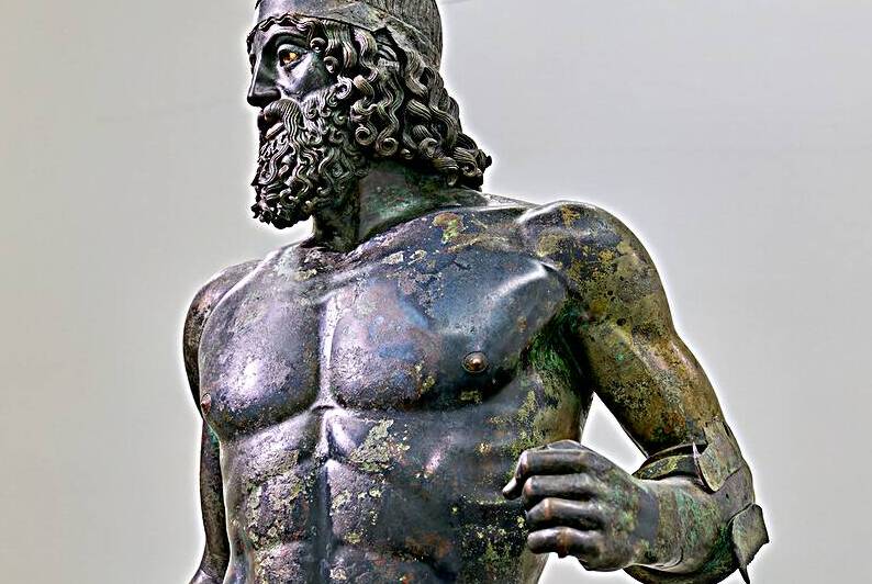 Riace bronze statue a in reggio calabria at the national museum by Marco Brivio