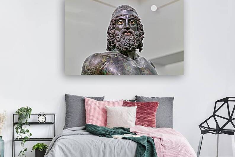 Riace Bronzes statue A at National Museum of Magna Grecia in Ita by Marco Brivio