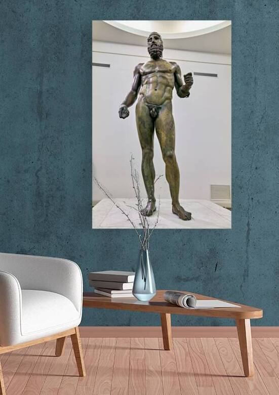 Riace Bronze statue B displayed in Reggio Calabria Museum by Marco Brivio