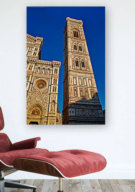 Campanile di Giotto stands tall beside Florence Cathedral in Tus by Marco Brivio