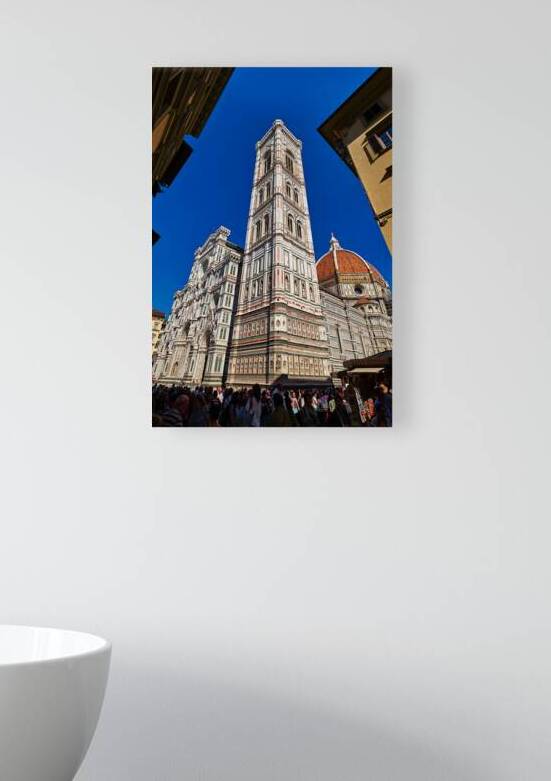Visit Campanile di Giotto and Cathedral in Florence Tuscany Ital by Marco Brivio