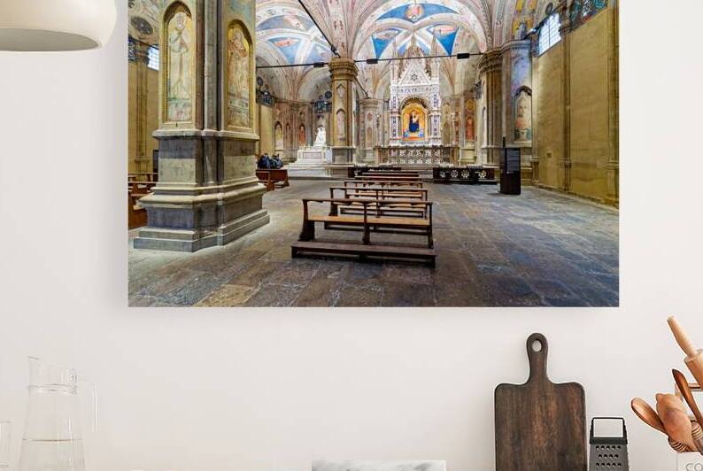 People explore Orsanmichele church in Florence Tuscany Italy by Marco Brivio