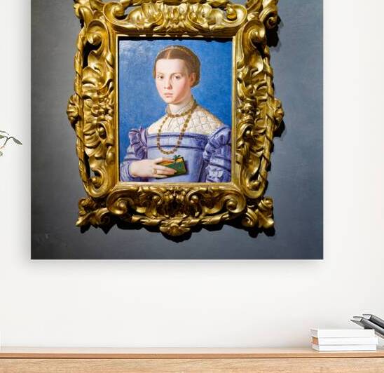 Portrait of a girl with a book in Uffizi Gallery Florence by Marco Brivio