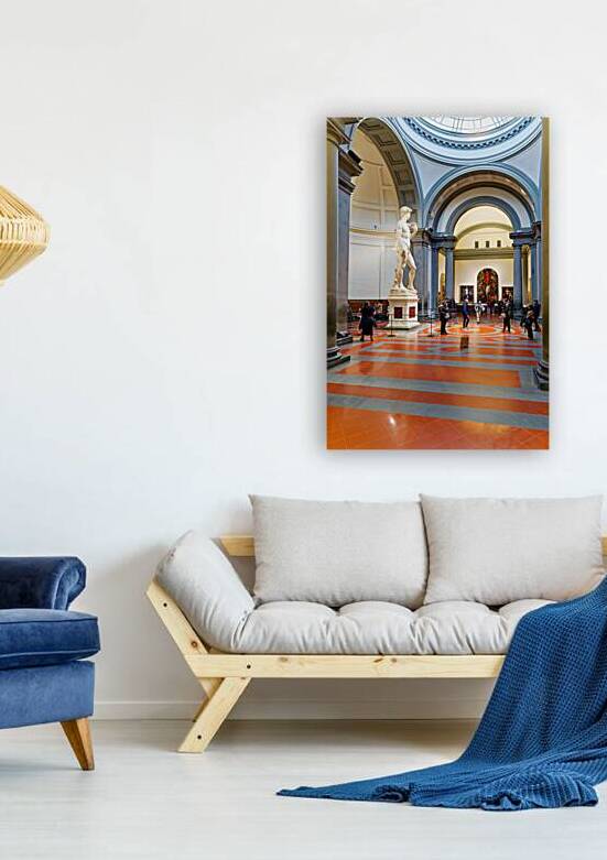 Michelangelos david in the gallery of the academy of florence by Marco Brivio