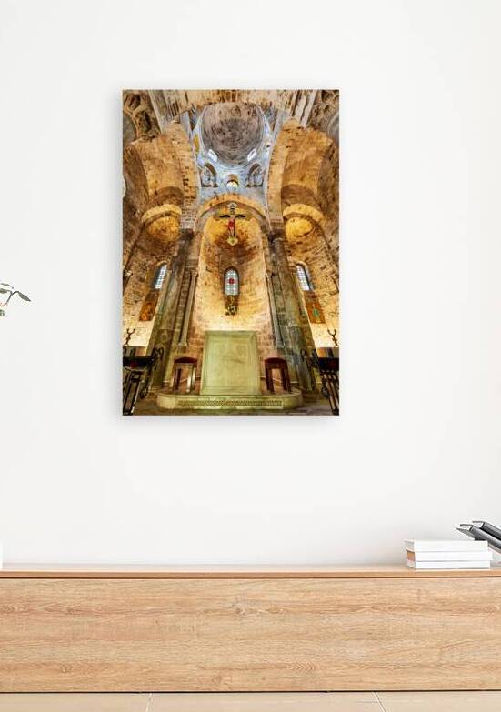 Interior view of Cappella di San Cataldo in Palermo Sicily by Marco Brivio