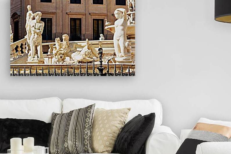 Visiting Piazza Pretoria with its famous fountain in Palermo Si by Marco Brivio