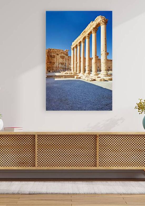 Exploring ancient ruins at the Temple of Bel in Palmyra Syria by Marco Brivio