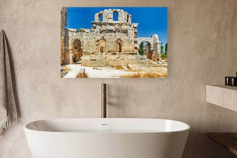 Church of Saint Simeon Stylites in Syria shows ancient stone rui by Marco Brivio