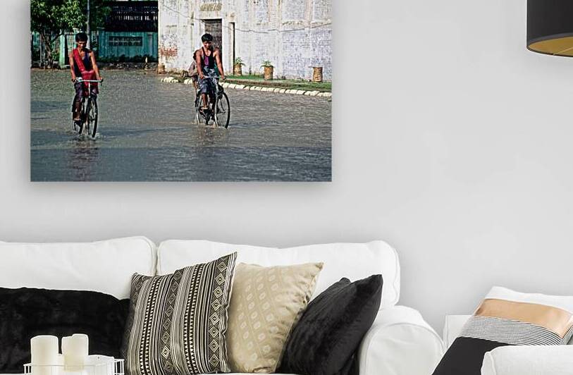 Heavy rain creates flooded streets in Mandalay Myanmar by Marco Brivio