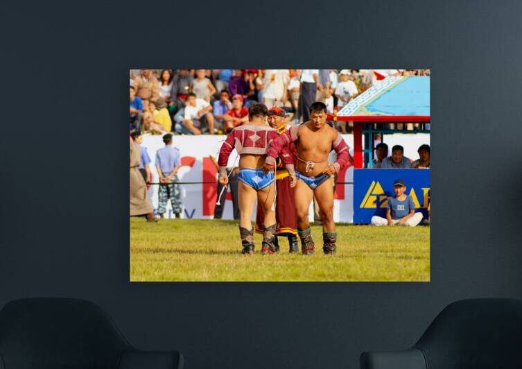 Wrestling games at Naadam festival in Ulaanbaatar Mongolia by Marco Brivio