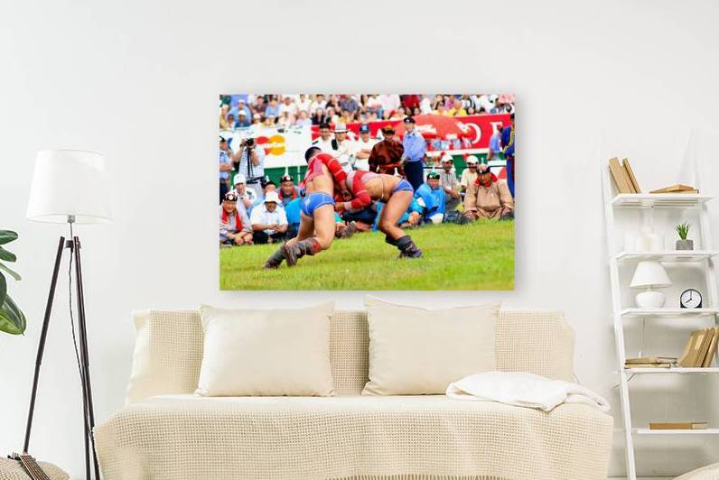 Wrestling games at Naadam festival in Ulaanbaatar Mongolia by Marco Brivio