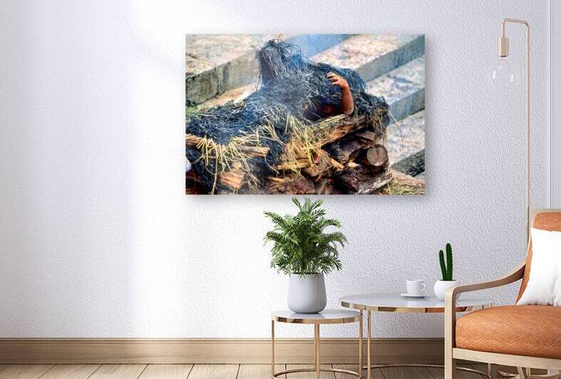 Cremation ceremony at Pashupatinath in Kathmandu Nepal by Marco Brivio