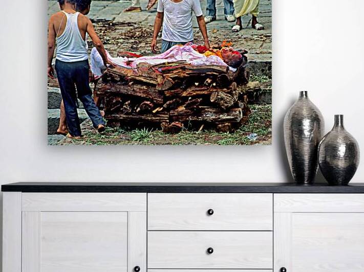 Cremation rituals in Pashupatinath Kathmandus ceremony by Marco Brivio