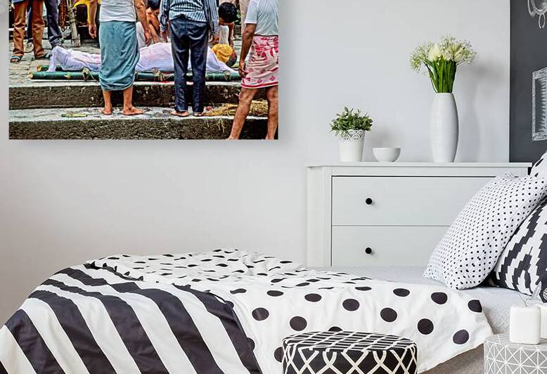 Cremation ceremony at Pashupatinath Temple in Kathmandu Nepal by Marco Brivio