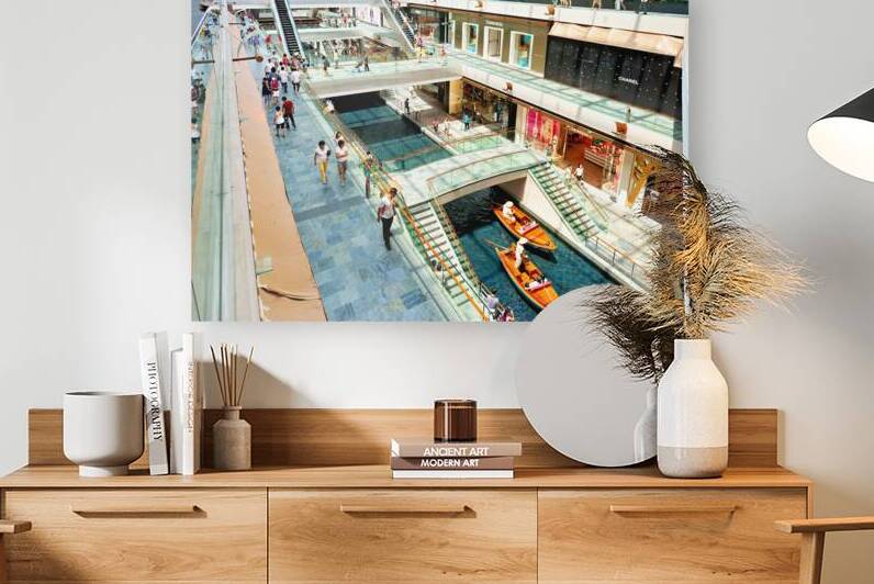 Shoppers explore stores in Marina Bay Sands Mall in Singapore by Marco Brivio