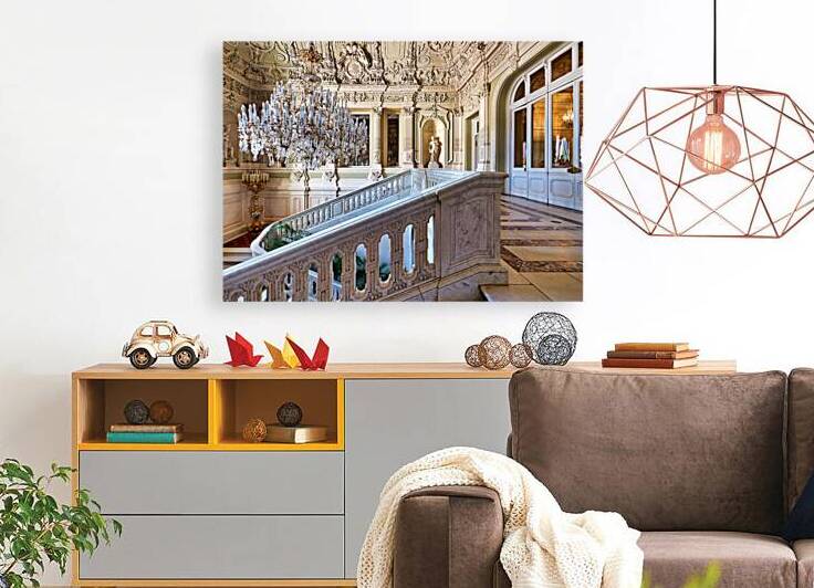 Elegant staircase at Yusupov Palace in St. Petersburg by Marco Brivio