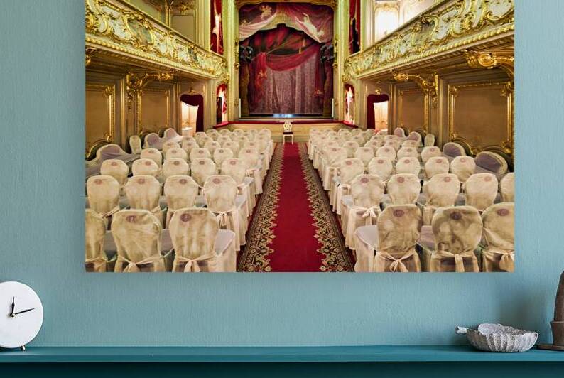 Yusupov Palace theater with empty seats in St. Petersburg by Marco Brivio