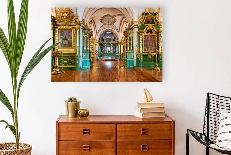 Visitors walk through the grand interior of St by Marco Brivio