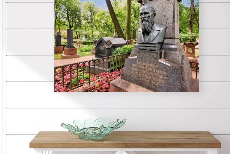 Dostoevskys grave at Tikhvin cemetery in Saint Petersburg by Marco Brivio