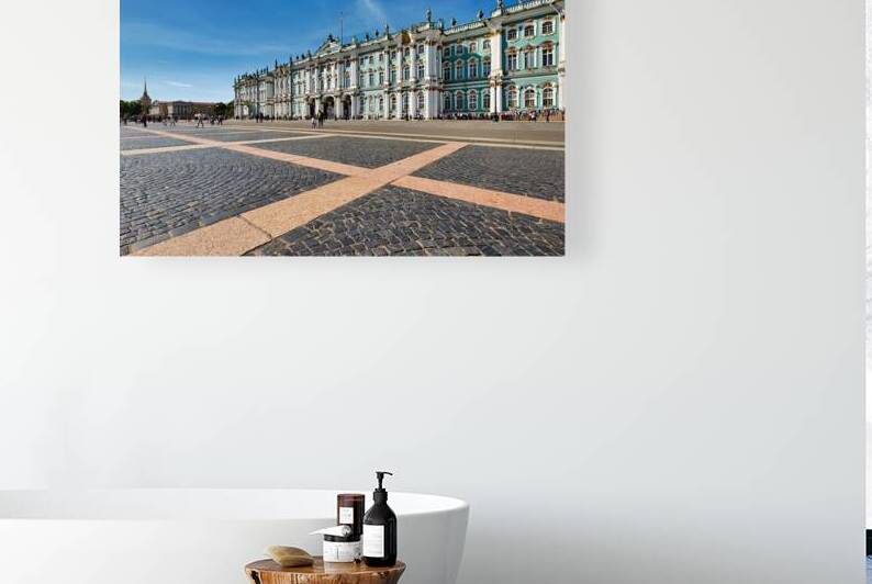 Winter Palace in St. Petersburg on a sunny day by Marco Brivio