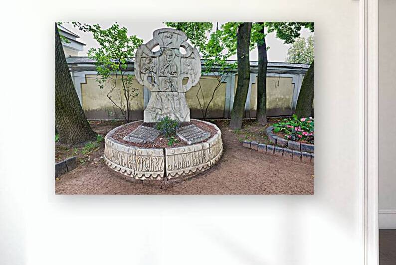 Mussorgsky grave at Tikhvin cemetery in Saint Petersburg Russia by Marco Brivio
