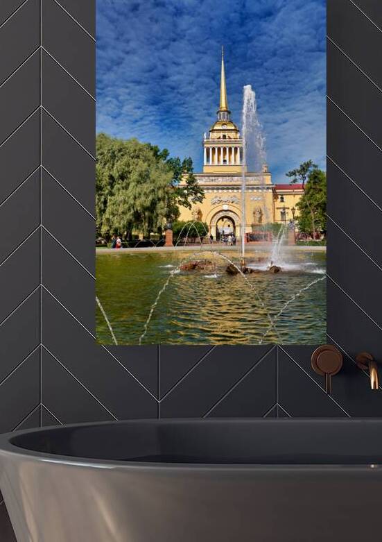 Beautiful day at Admiralty building in Saint Petersburg by Marco Brivio