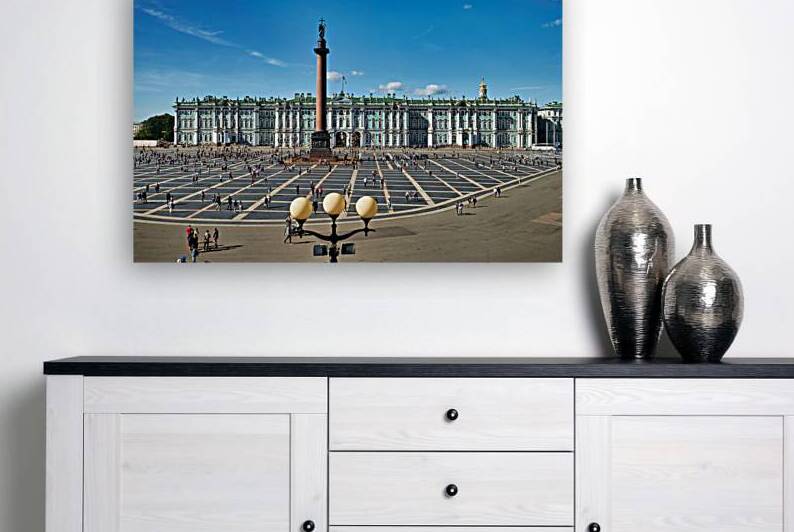 Visitors explore the Winter Palace in St. Petersburg Russia by Marco Brivio