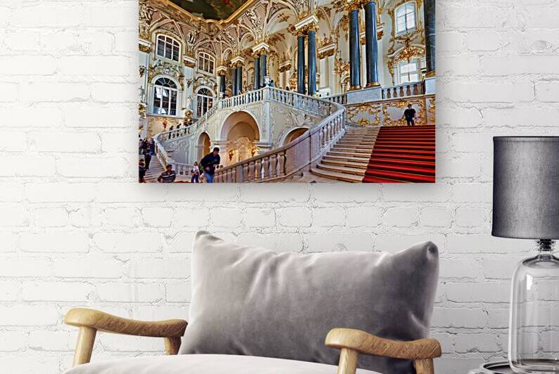 Jordan staircase in winter palace at hermitage museum by Marco Brivio