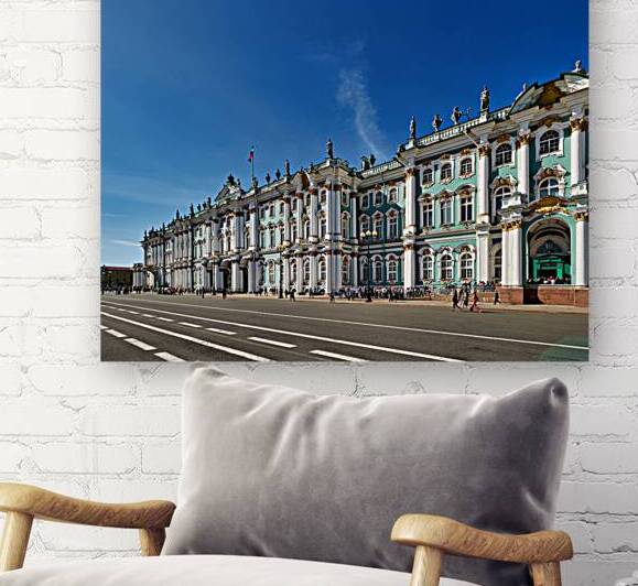 Winter Palace in Saint Petersburg during a clear day by Marco Brivio