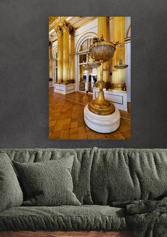 Golden candelabrum in the Winter Palace Hermitage Museum by Marco Brivio