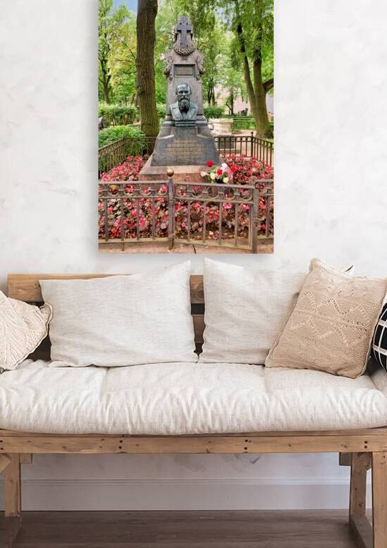 Dostoevskys grave at Tikhvin cemetery in St. Petersburg by Marco Brivio