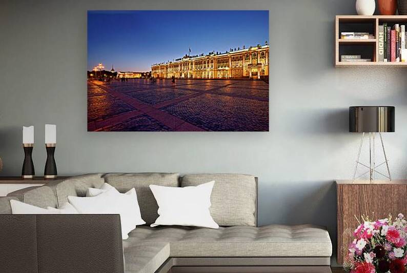 Winter Palace at dusk in Saint Petersburg Leningrad Oblast by Marco Brivio