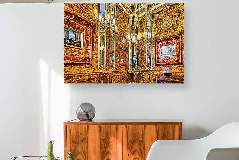 Exploring the amber room in catherine palace of saint petersburg by Marco Brivio