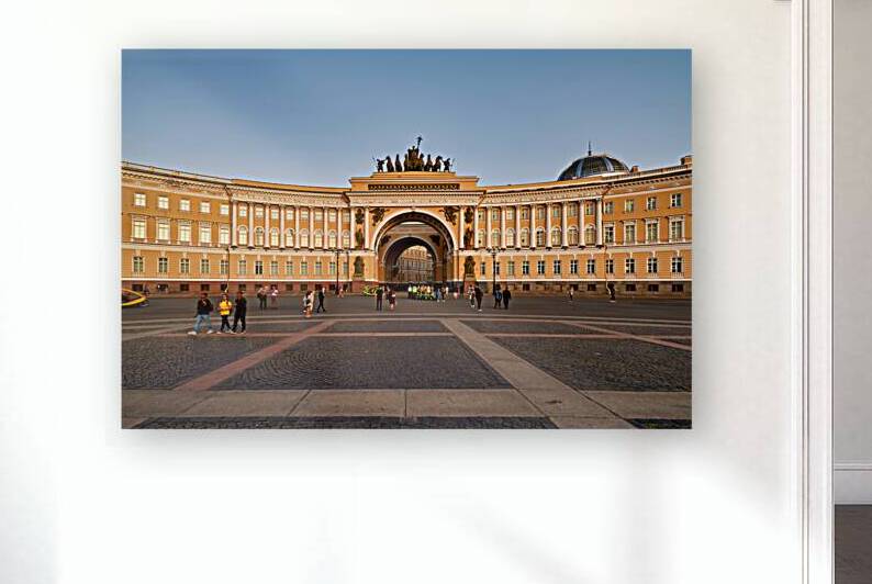 Visitors explore the General Staff Building in St. Petersburg by Marco Brivio