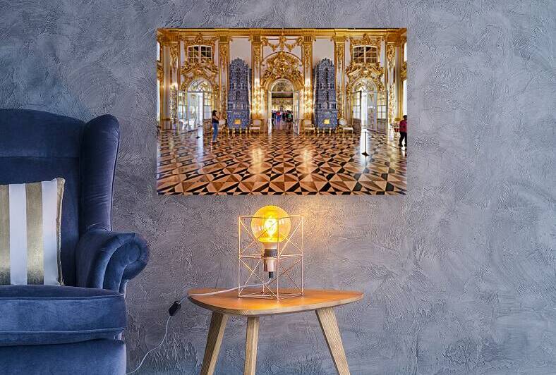 Visitors explore Catherine Palace in Saint Petersburg Russia by Marco Brivio