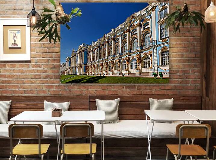 St. Petersburg shows Catherine Palace in clear sunlight by Marco Brivio