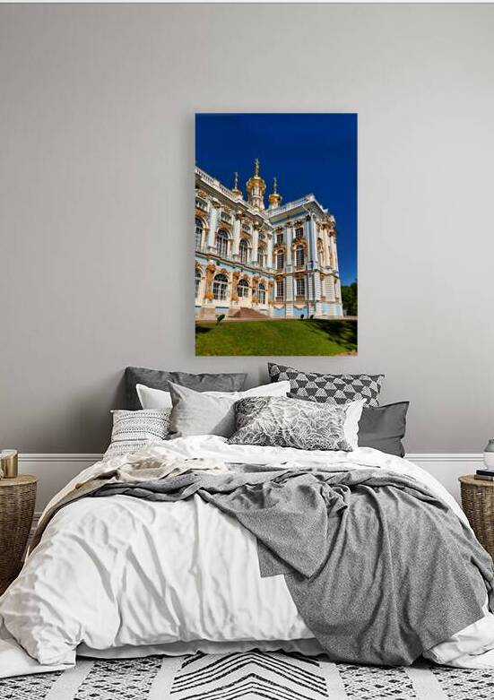 Catherine Palace stands in Tsarskoye Selo St by Marco Brivio