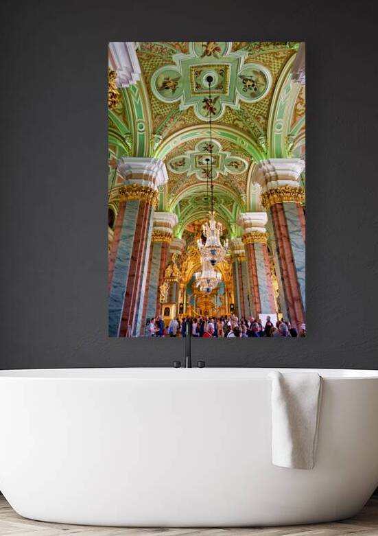 Visitors explore Peter and Paul Cathedral in Saint Petersburg by Marco Brivio