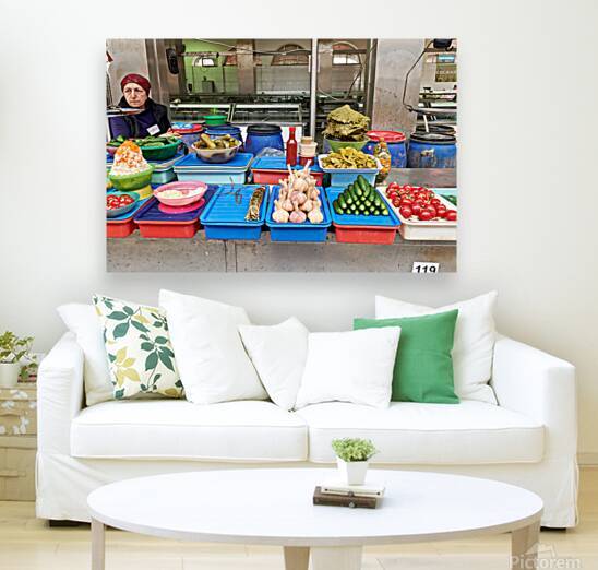 Market scene at Kuznechnyy Rynok in St. Petersburg by Marco Brivio