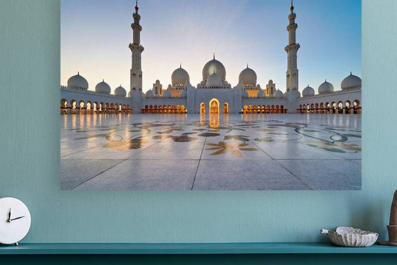 Visit to Sheikh Zayed Grand Mosque at sunset in Abu Dhabi by Marco Brivio