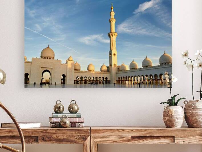 Visit to Sheikh Zayed Grand Mosque in Abu Dhabi at sunset by Marco Brivio